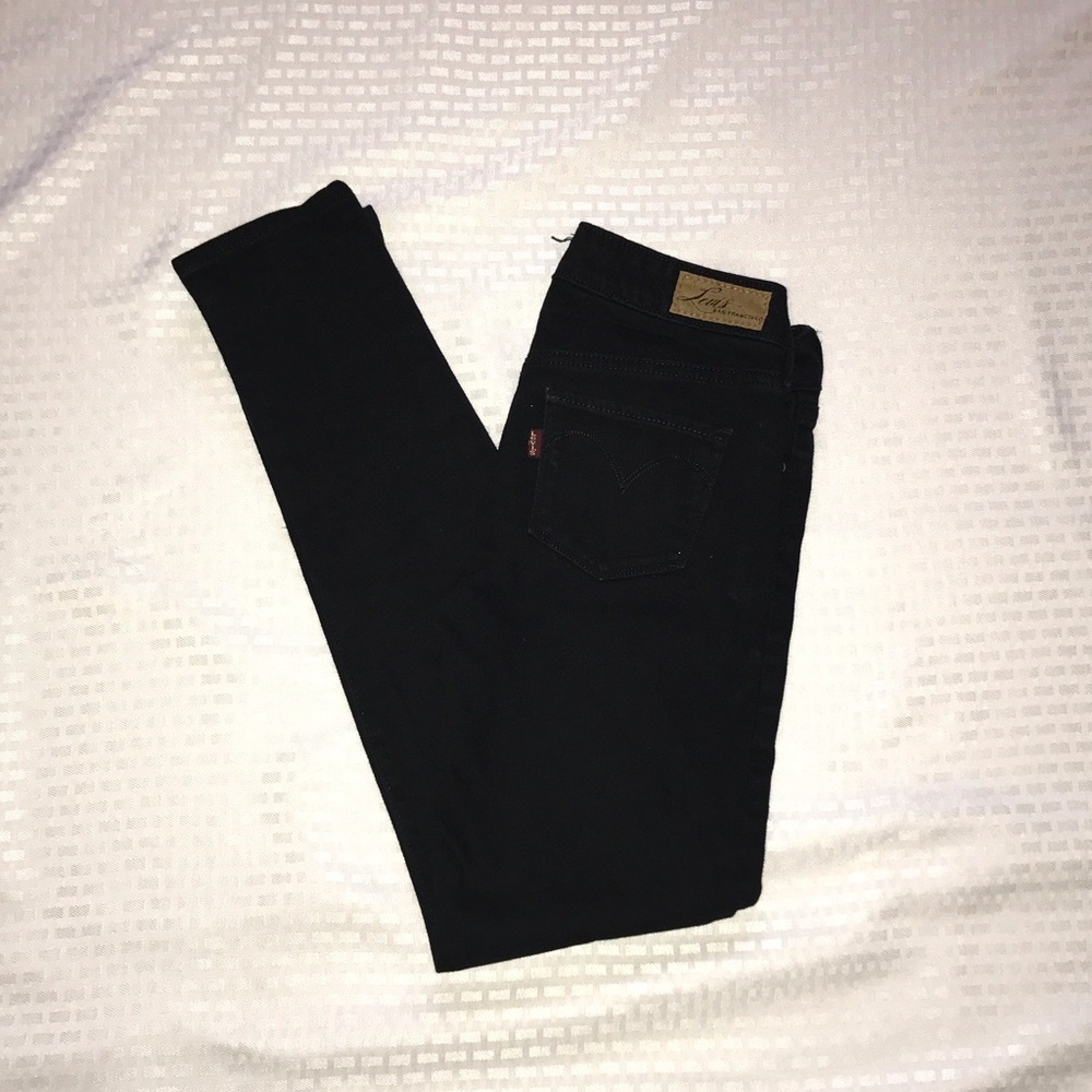 Levi's Black Modern Rise Skinny Jeans