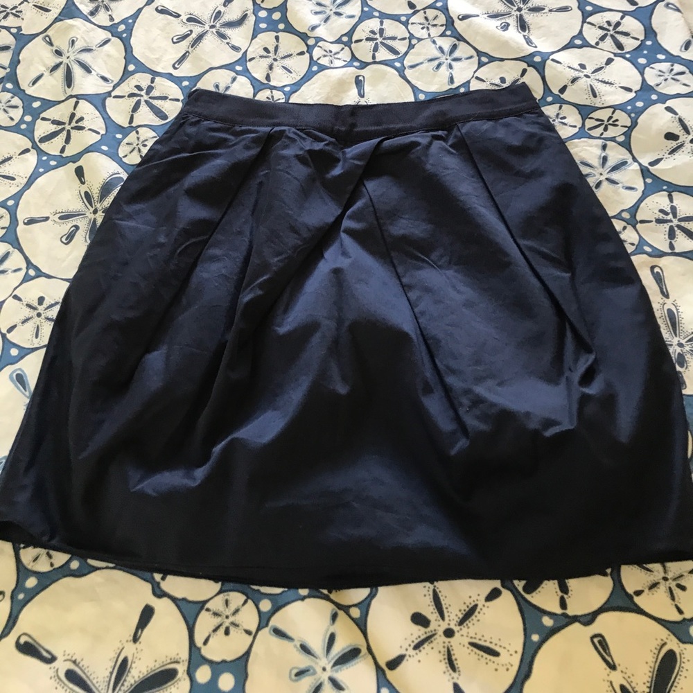 Navy Blue J.Crew bubble style mini skirt
