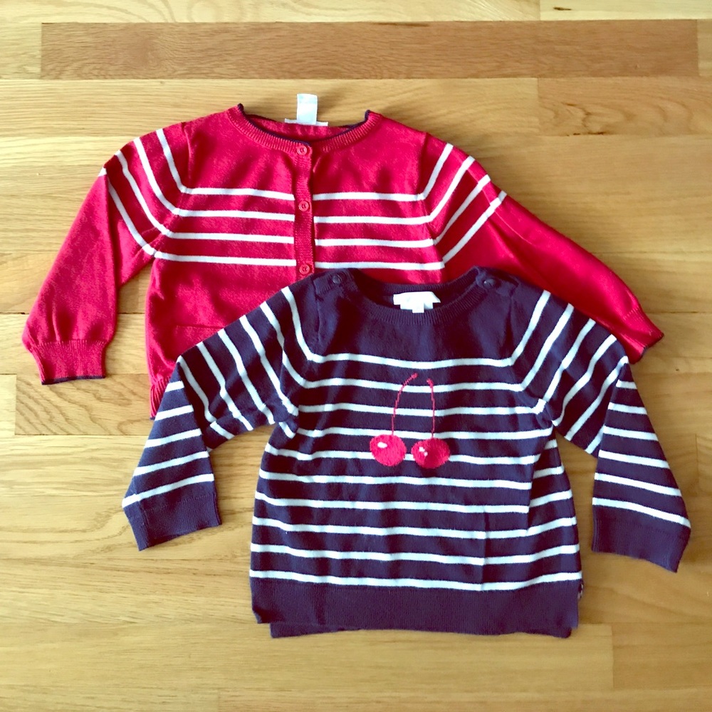 Jacadi girl sweaters