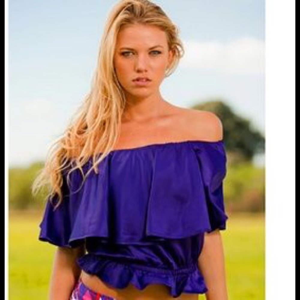NWT Rachel Lym Jolee Top, Blouse, Cover-up, Size S