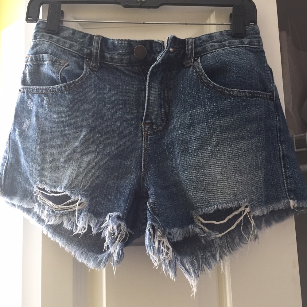 Urban outfitters high waisted jean shorts