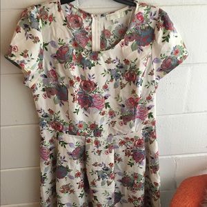 Forever 21 Garden Party Fit and Flare Dress