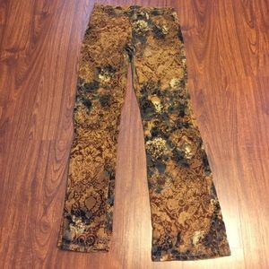 Multicolor suede feel  pants from Bebe