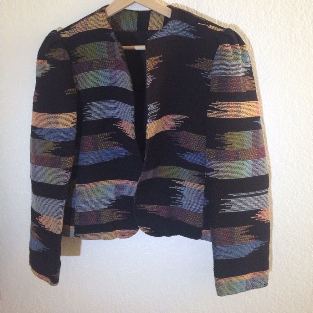 Vintage print blazer
