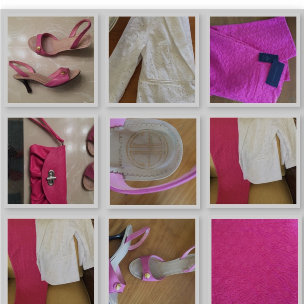 Lilly Pulitzer Pink Slingback Heels