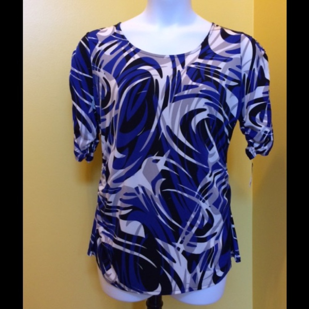NWT Alfani Ruched Pullover Top/Blouse, Size 1X