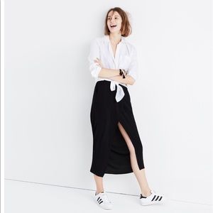 MADEWELL : Overlay Midi Skirt