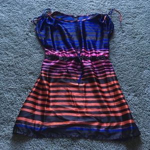 H&M Silk Stripe Dress Size 2