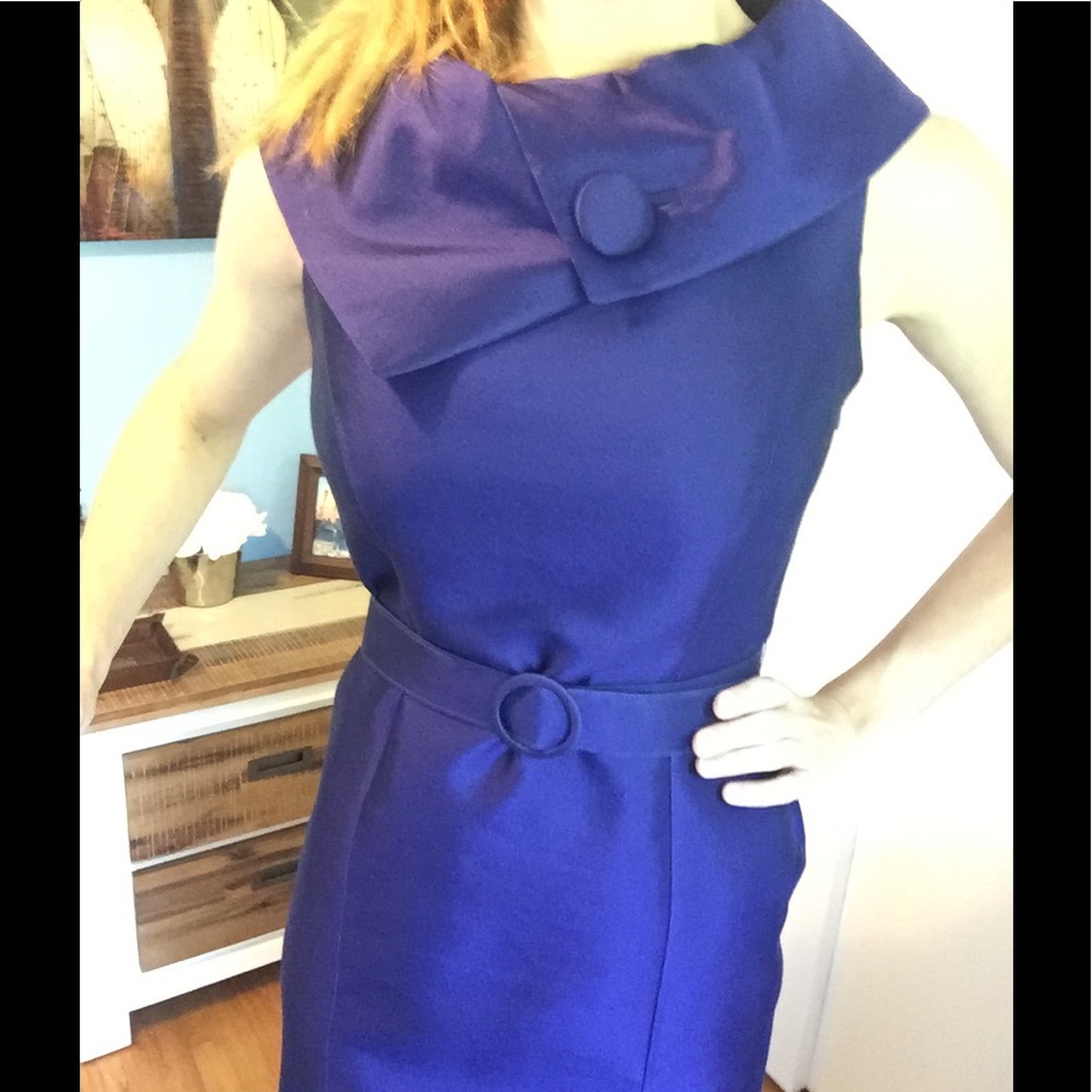 Tahari royal purple dress
