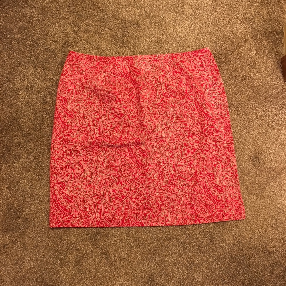 **SALE** Red paisley skirt size 18W