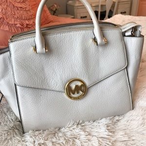 ‼️ SALE : White Michael Kors Purse!!