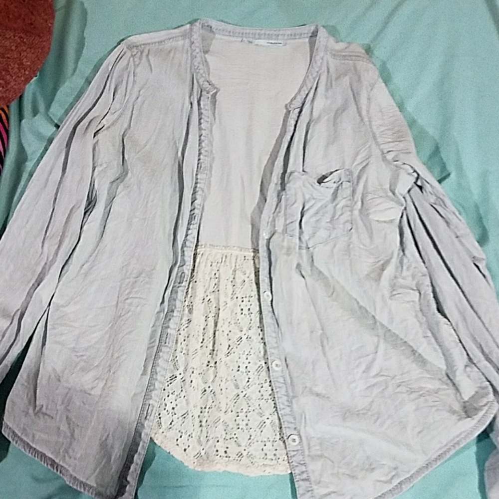 Jean lace flannel
