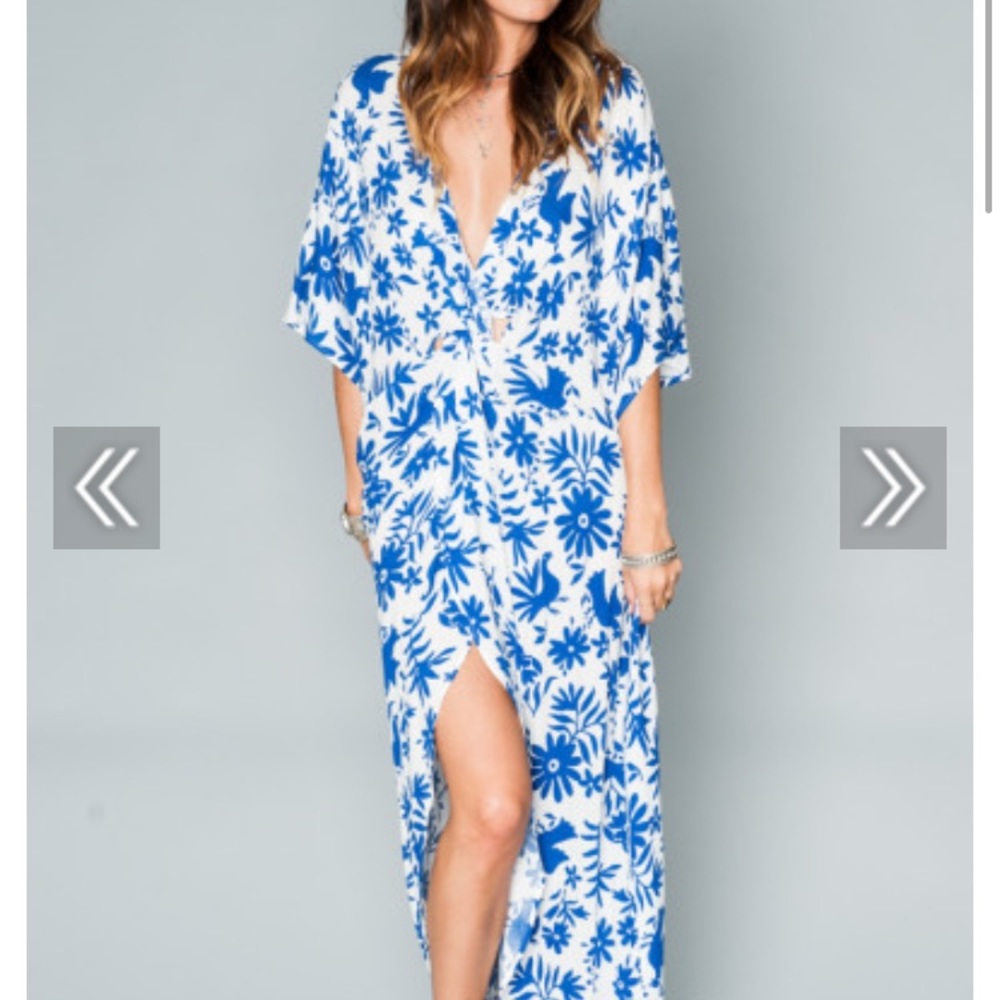 Mumu Get Twisted Maxi- Senorita Bluebird