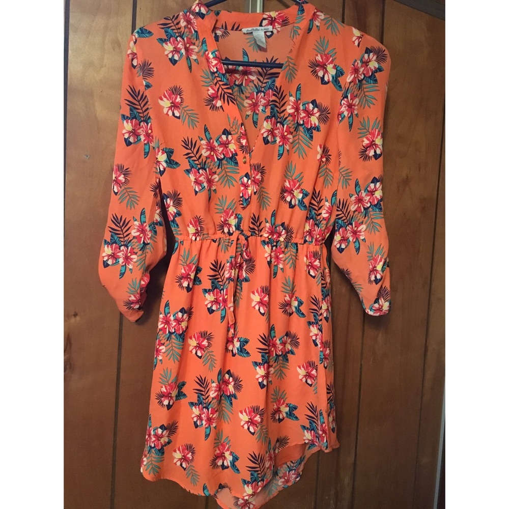 Charlotte Russe tropical floral print sundress