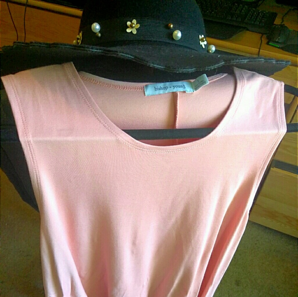 Bishop + Young swing dress in Melon