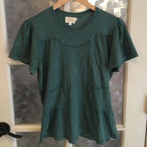 Anthropolgie Deletta Blue Blouse