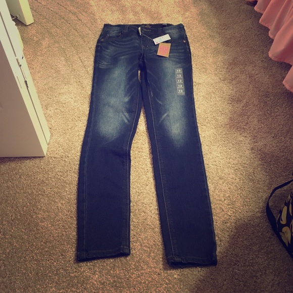 BNWT Justice Girls Skinny Jeans - Picture 1 of 4