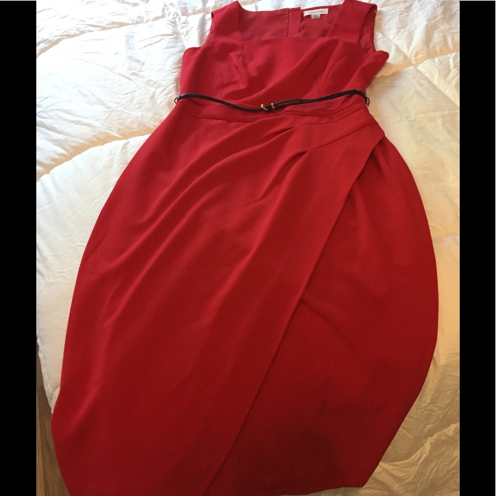 Calvin Klein red dress