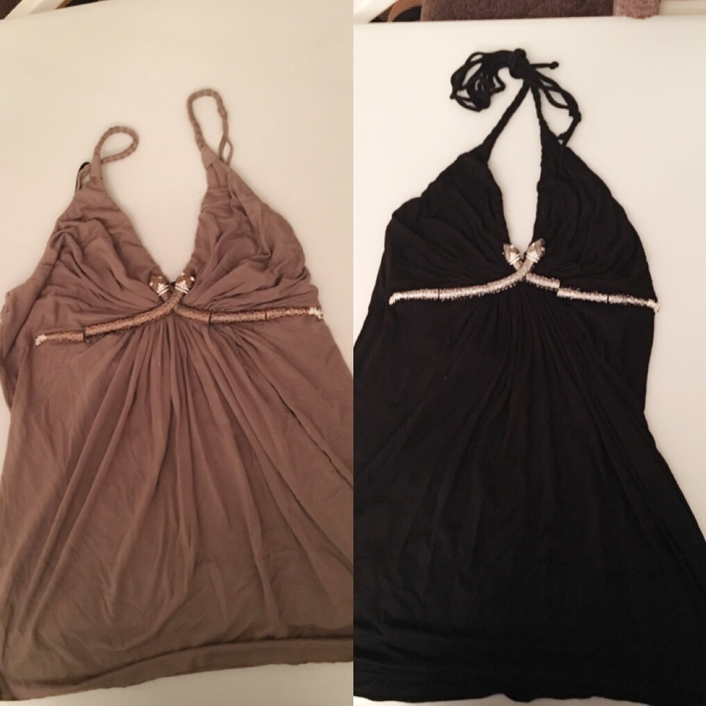 2 sky tops. Brown & black