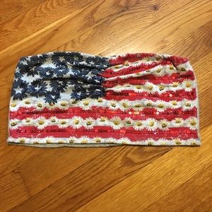 American flag daisy bralette bandeau
