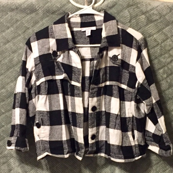 Dress Barn Tops - Size XL cropped flannel jacket