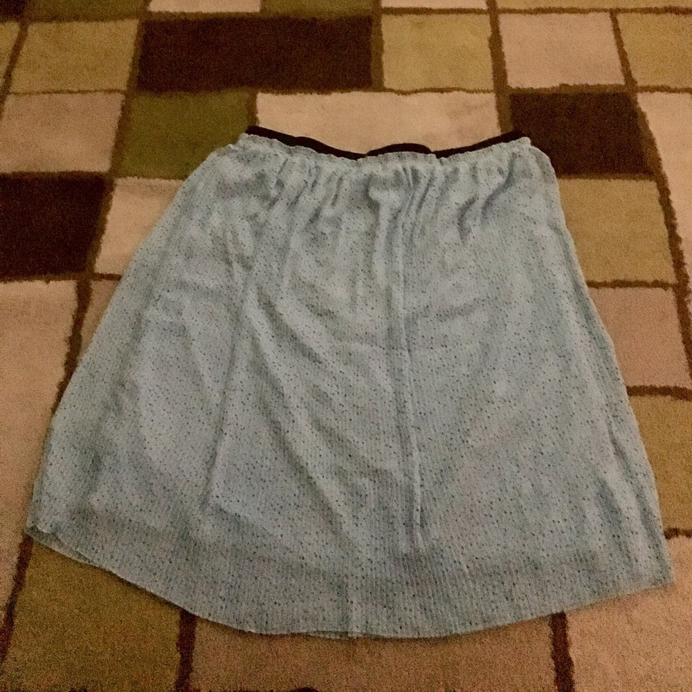 Torrid Blue Chiffon Star Print Midi Skirt