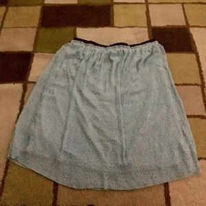 Torrid Blue Chiffon Star Print Midi Skirt