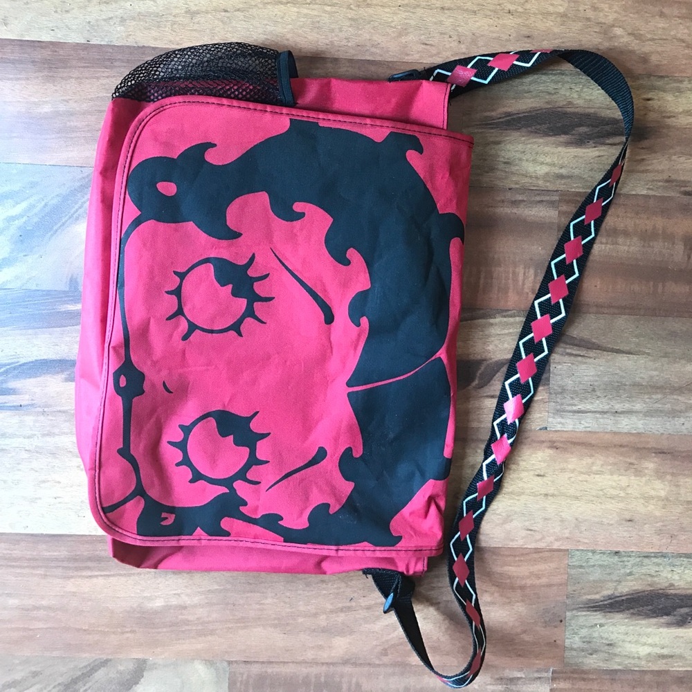 Cute Red Bettie Bop Messenger Bag
