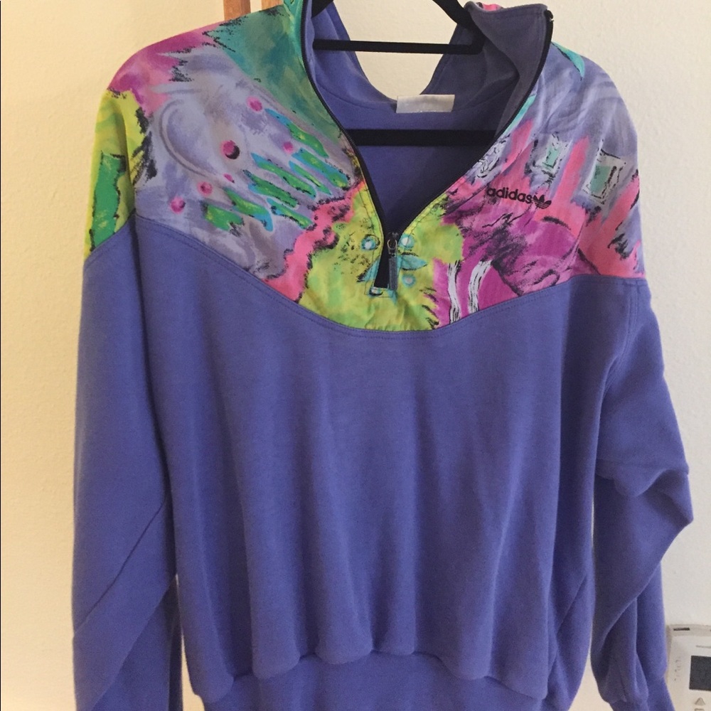 Retro Adidas 1/4 Zip Sweatshirt