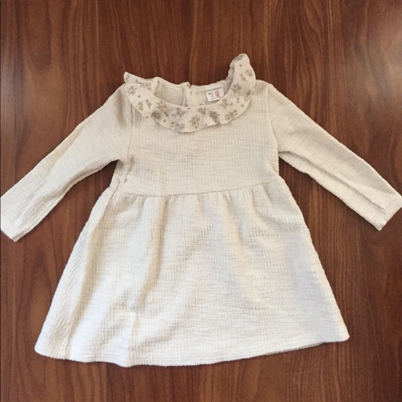 Zara BabyGirl Cream Dress - Picture 2 of 4