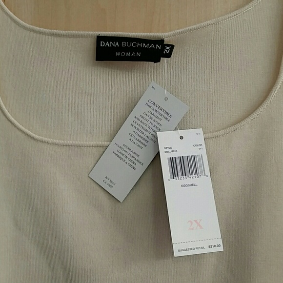 Dana Buchman Vintage Silk Timeless Tank 2X (1X) - Picture 3 of 7