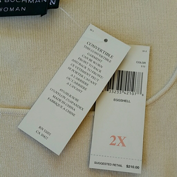 Dana Buchman Vintage Silk Timeless Tank 2X (1X) - Picture 7 of 7