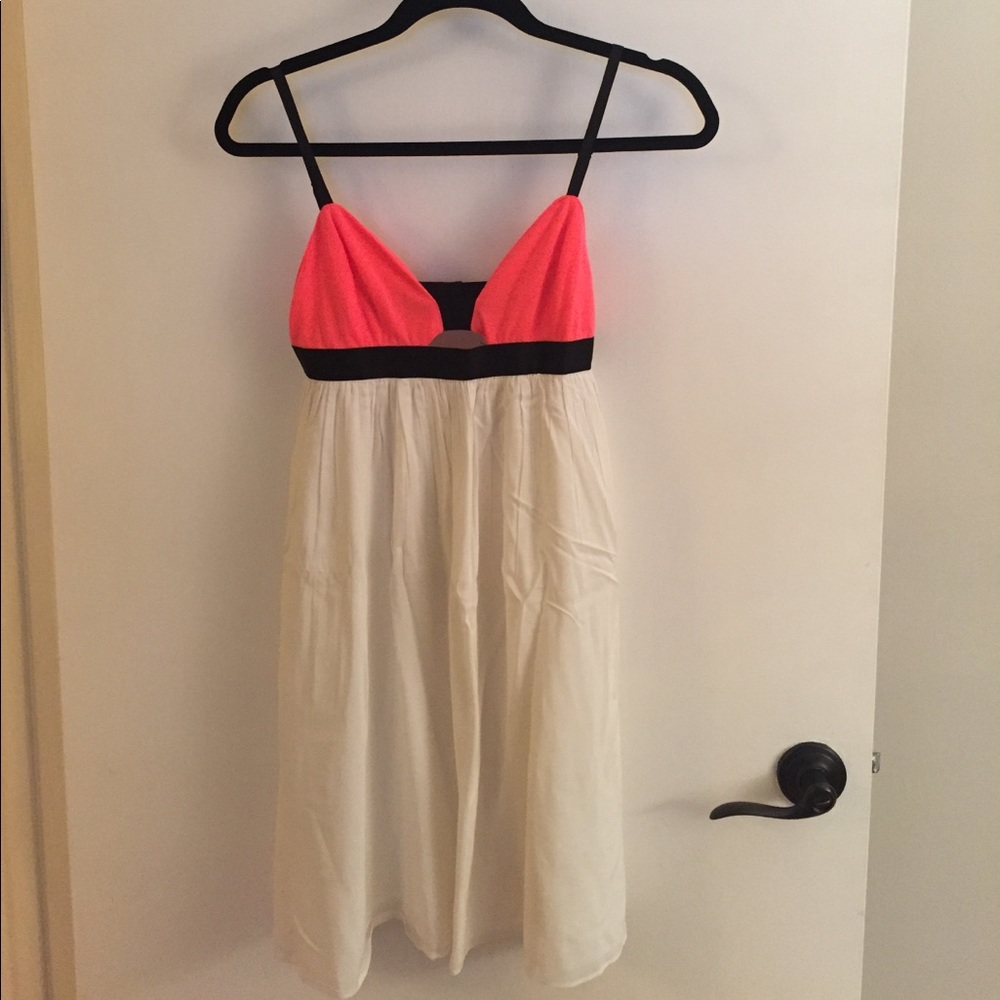 Millau Hot Pink & White Summer Dress M