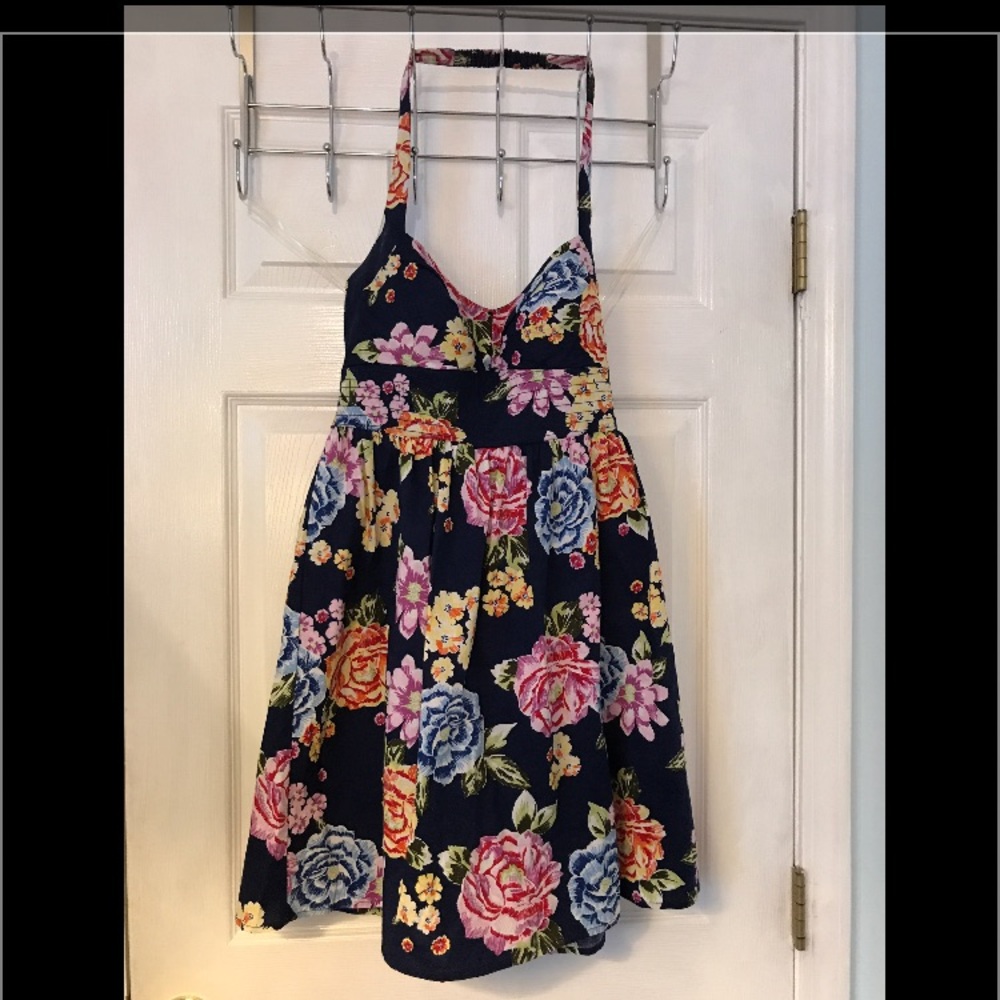 City Triangles Royal Blue Floral Dress Size 7