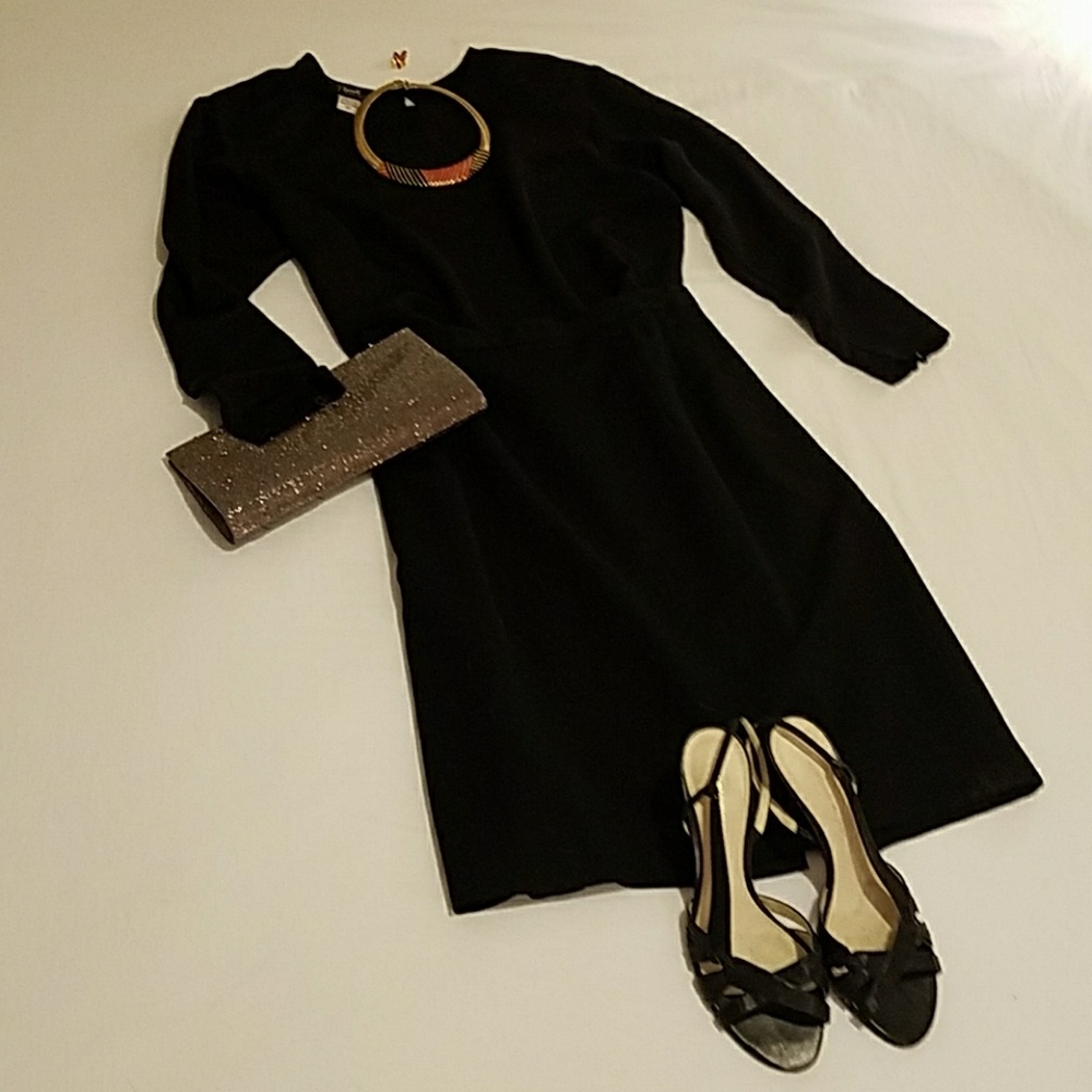Vintage black wool Austin Reed pencil skirt