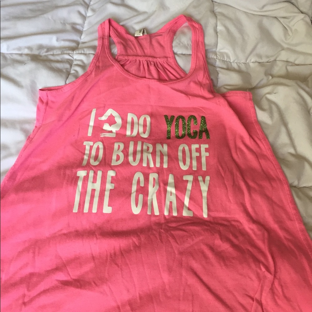 Pink yoga top!