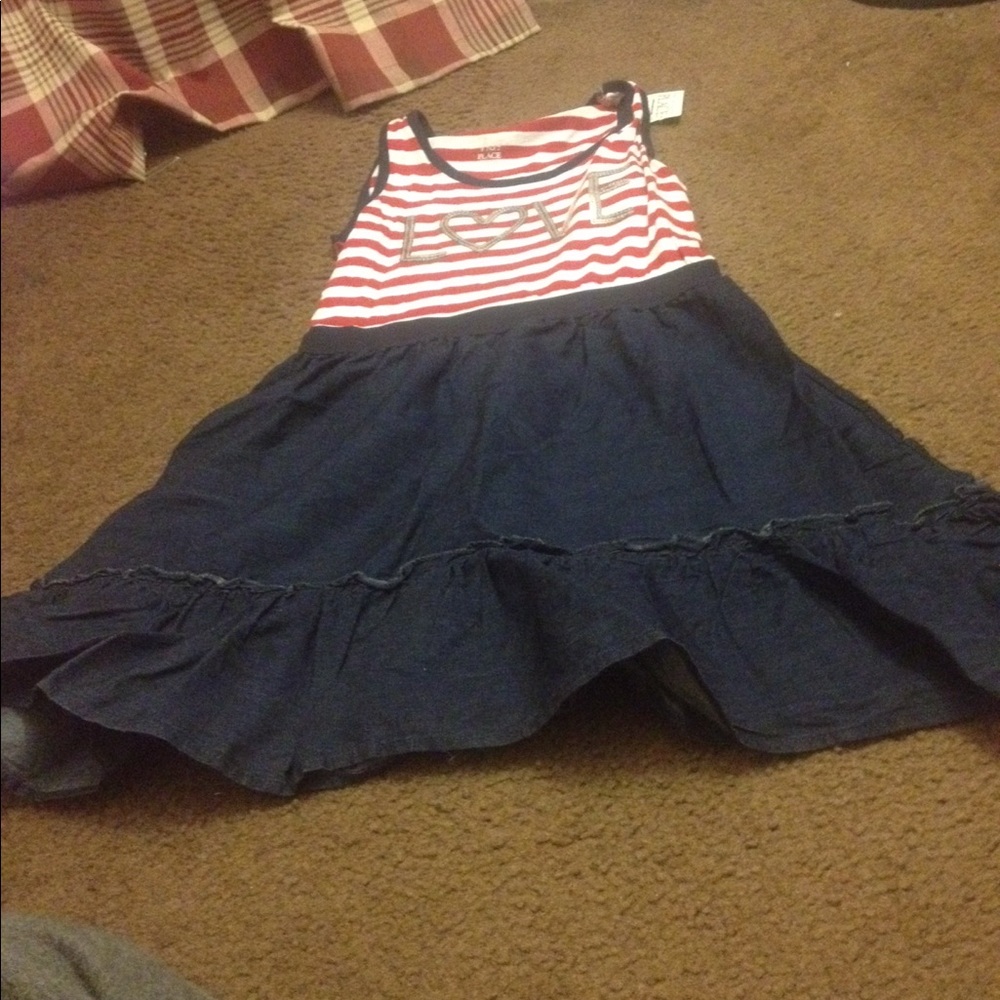 Girls American flag inspired dress