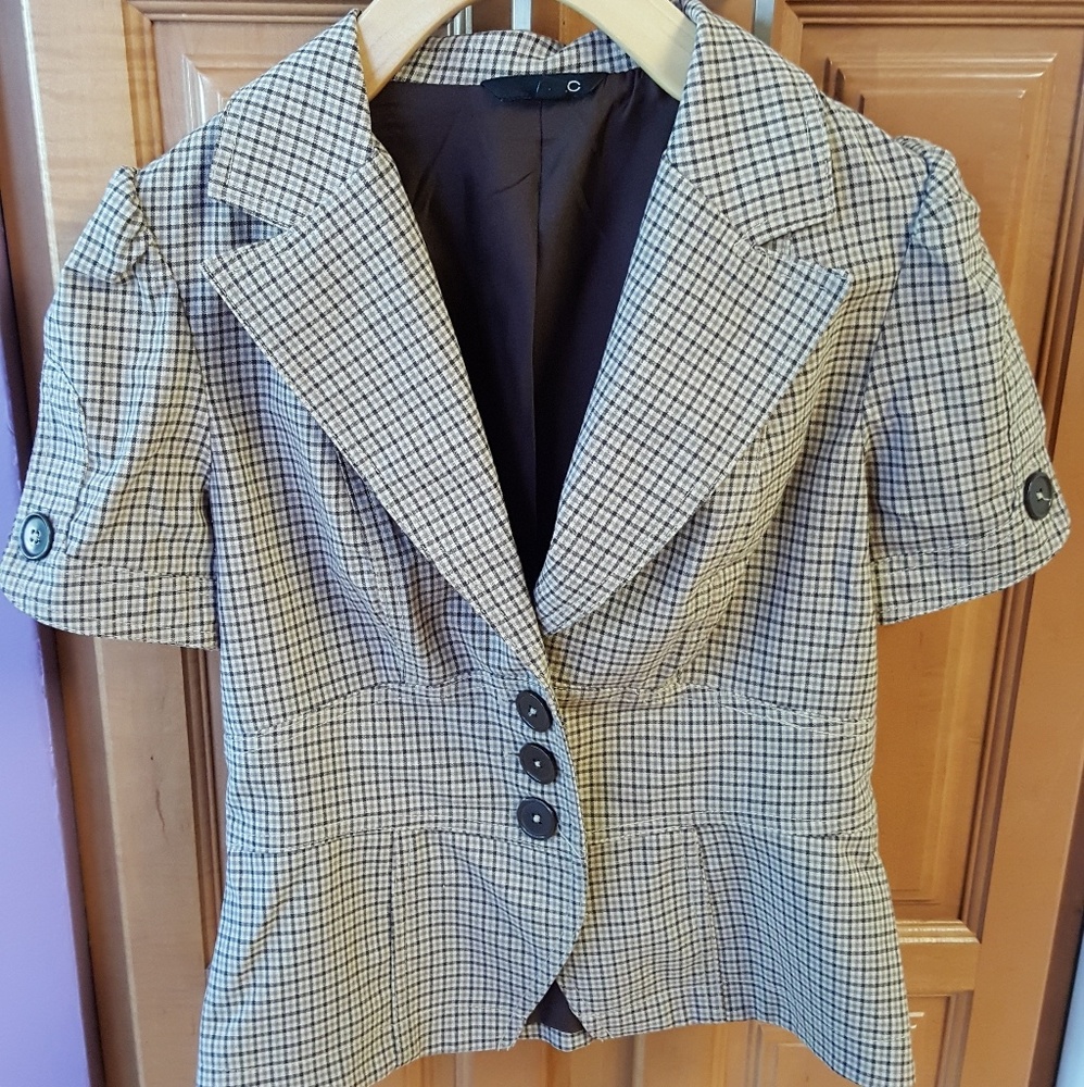Zinc Plaid blazer