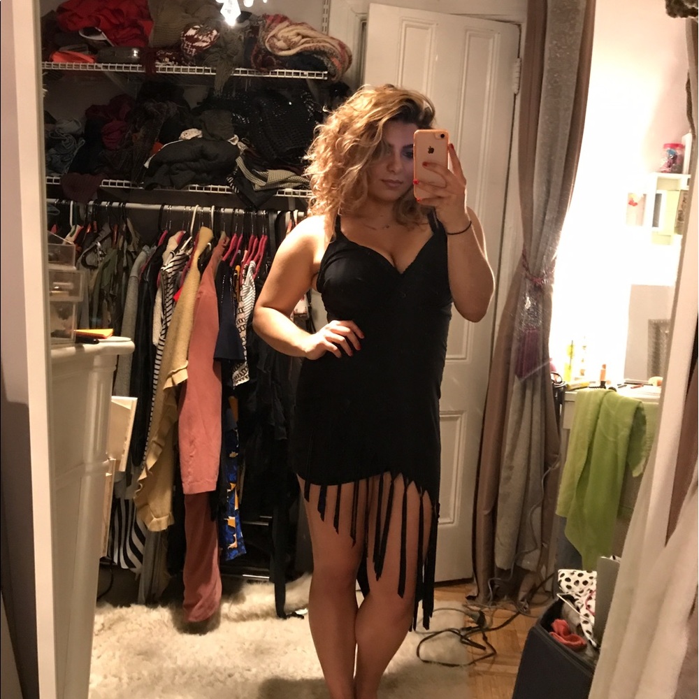 Fringed summer dress