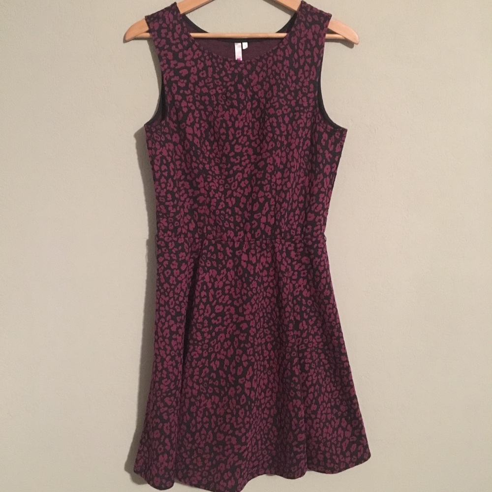 Cheetah print skater dress