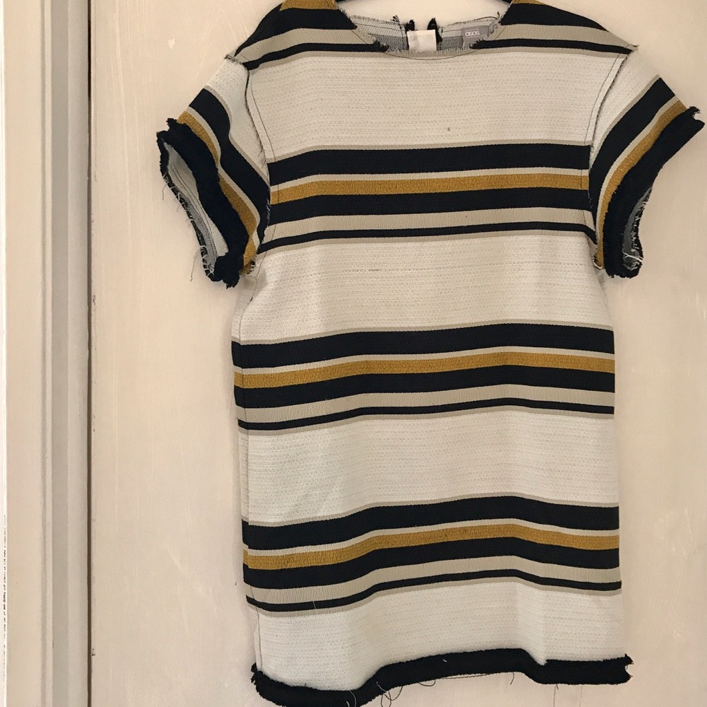 Frayed dress striped hemp sack ASOS 6-10