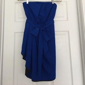 Express Strapless Dress, Royal Blue: Size 4