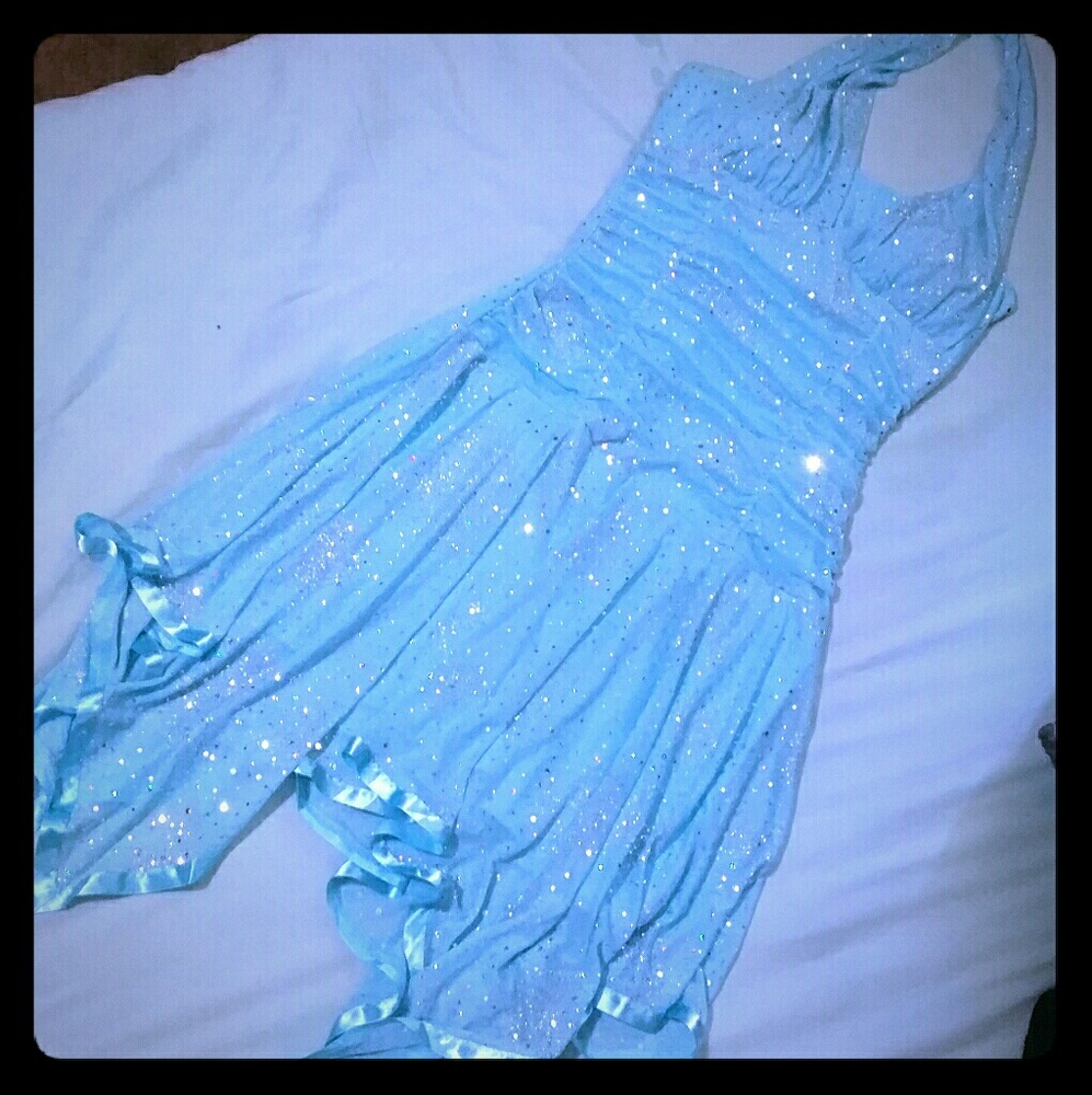 Sparkly blue dress