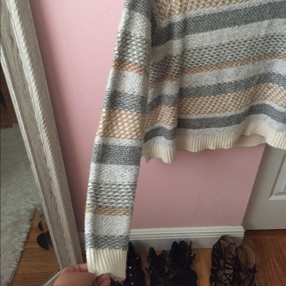 Gold and Silver Knit Target Sweater - Picture 3 of 4