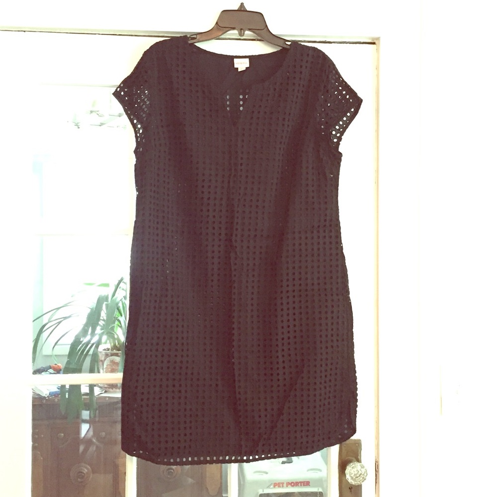 Black open cut black dress