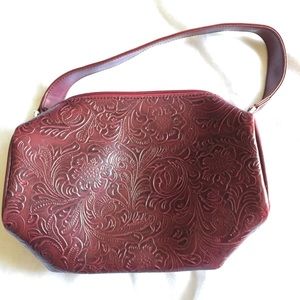 Victoria's Secret Burgundy Embellished Handbag