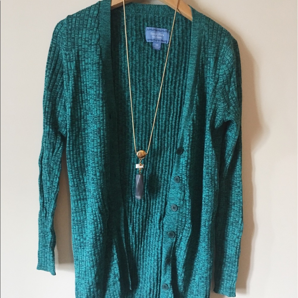 🌻Simply Vera want teal cardigan🌻