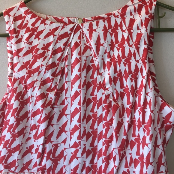 EUC Closet London Tulip Dress Bird Print size 8 - Picture 2 of 4