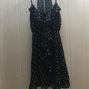 black and white casual dress
