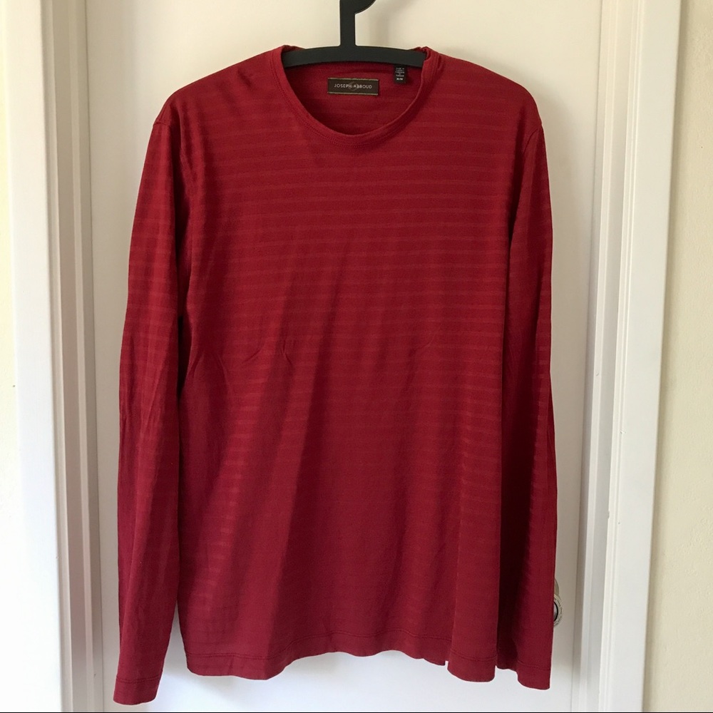 Joseph Abboud red long sleeve shirt
